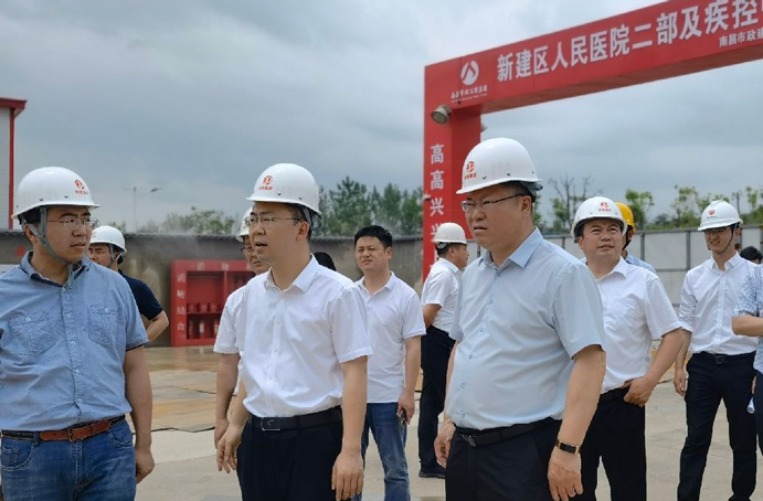 新建區(qū)委常委、常務副區(qū)長賈中強到新建區(qū)職業(yè)技術學校新校區(qū)建設項目、新建區(qū)人民醫(yī)院二部及疾控中心項目調研